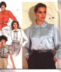 7379 SIMPLICITY 1991 SHORT-LONG SLEEVE COLLAR BLOUSE VARIETY PATTERN 16-24